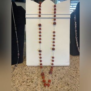 Jasper Stone and Silver Necklace